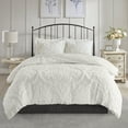 thumbnail image 3 of Home Essence Eugenia 3PC Tufted Cotton Chenille Damask Duvet Cover Set, 3 of 16