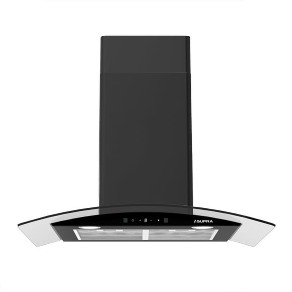 Campana de Pared Supra con Cristal Curvo de 76cm