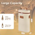 thumbnail image 7 of Tirrinia 2 Bottle Wine Tote Carrier - Leakproof & Insulated Padded Versatile Wine Cooler Bag, 7 of 7