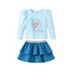 thumbnail image 1 of Conjunto para Niña Pequeña Disney Frozen Elsa de 2 Piezas con Mangas Abullonadas, 1 of 6