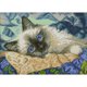 thumbnail image 1 of Kit Manualidades Arte Pared Cgtredaw DIY Con Ojos Azules Impresos Punto Cruz 14 Quilates DA126, 1 of 8