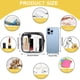 thumbnail image 3 of Paquete de 2 pequeñas bolsas de maquillaje transparentes, bolsa con cremallera, bolsa de aseo, bolsa de cosméticos de viaje de tamaño cuarto para hombres y mujeres, 3 of 5