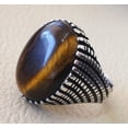 thumbnail image 6 of Tiger Eye Mans Ring, Natural Tiger Eye Ring, Birthstone Ring, Silver Jewelry, 925 Silver Ring, Birthday Gift, Heavy Mens Ring, Arabic Design, Ottoman Style Ring, Christmas, Turkey Mens Signet Ring, 6 of 6