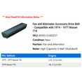 thumbnail image 2 of Fan and Alternator Accessory Drive Belt - Compatible with 1974 - 1977 Nissan 710 1975 1976, 2 of 2