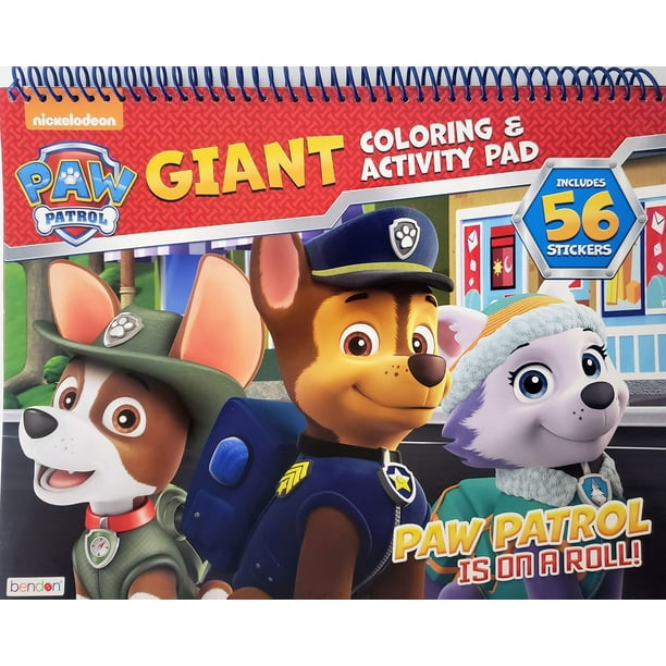 Paw Patrol Giant Coloring & Activity Pad + 56 Stickers