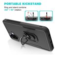 thumbnail image 2 of Rosebono Compatible With Samsung Galaxy A07 Case, Hybrid Case With Adjustable Integrated Ring Kickstand (Black), 2 of 5