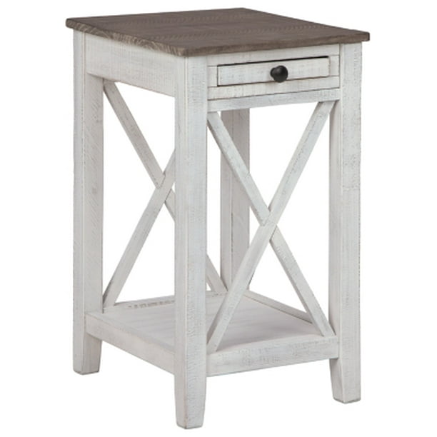 Signature Design by Ashley Adalane Modern Farmhouse Accent End Table