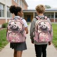 thumbnail image 5 of Xixirimido Panda Pink Cherry Blossom Print Kids Backpack for Girls Elementary Students Bookbag Middle High School Bag Lightweight Backpacks Laptop Bag 17", 5 of 8