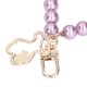 thumbnail image 1 of 3Pcs Pearl Key Chain 10mm Various Styles High Gloss Smoother Edges Pearl Hand Wrist Lanyard with Metal Buckle for Phone Case H20 Purple, 1 of 3