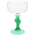 thumbnail image 1 of QUTETN Cactus Wine Glass Margarita Glasses Eyeglasses Drinking Cocktail Banquet Transparent, 1 of 6