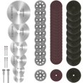 thumbnail image 3 of 46Pcs  Cutting Wheel Set - Resin Cutting Discs for Wood  Plastic  Metal  Stone  Glass - Rotary Tool Accessories, 3 of 11