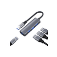 thumbnail image 1 of Adaptador Multipuerto Hub Delgado De 4 Puertos Usb 3.0 Plata, 1 of 4