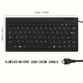 thumbnail image 1 of [10 Inch USB Wired Keyboard] 10 Inch Keyboard Portable Office Thin and Light Notebook Computer Device External USB Wired Keyboard, 1 of 13
