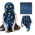 thumbnail image 6 of Tisuna Headbands For Women, Lightweight Large Square Silk Scarf Polka Dot Print Hair Bandana For Outdoor Street, 6 of 7