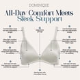 thumbnail image 2 of Dominique Sara Wire-Free Soft Cup T-Shirt Bra #5400 – Seamless Everyday Comfort Bra with Memory Foam Cups - Lingerie for Women, 2 of 6