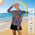 thumbnail image 5 of FORMRS Womens Long Sleeve Shirts UPF 50+ Sun Protection Quick Dry Fishing Hiking Tops, Size S-2XL, Purple Dragon Scales Pattern, 5 of 8