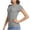 Dark Gray, variant on Womens Basic Tees Summer Short Sleeve Shirts Slim Tight T Shirt Going Out Tops Dark Gray L