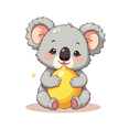 thumbnail image 3 of cartoon Koala theme Stickers, Waterproof Koala theme Sticker for Water Bottle Laptop Phone Cases Planner Skateboard Luggage Helmet Party Favor Decor, Ideal for Adults Teens Teacher Rewards, 3 of 9
