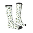 thumbnail image 3 of Picia Women Crew Soft Moisture-wicking Socks Cute Avocado Yoga Pattern Design Cotton Socks, One Size fit All, 3 of 9