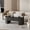 Black, variant on Lift Top Coffee Table with Hidden Storage, Oval Coffee Table for Living Room, Modern Center Table for Office (Wood)