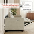 thumbnail image 4 of MCombo 62.2'' Wall Hugger Power Loveseat Recliner Sofa for Living Room, Office, Fabric, Beige, 4 of 9