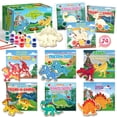 thumbnail image 1 of Juego de tarjetas de San Valentín y pintura de madera de dinosaurio para manualidades (24 juegos), 1 of 7