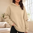 thumbnail image 4 of Tbopshirt Hoodies for Women Loose Casual Hoodie Long Sleeve Panel Splicing Pullover Sweatshirt for Daily Leisure & Street Style, 4 of 7