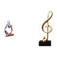 thumbnail image 1 of Figura Decorativa De Resina Con La Inscripción "Pensador Abstracto" Y Una Nota Musical. Ideal Como Centro De Mesa, Dormitorio, Oficina, Tienda, Estantería, Cajón, Escritorio,, 1 of 8
