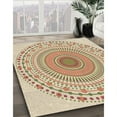 thumbnail image 3 of Ahgly Company Machine Washable Indoor Rectangle Transitional Golden Blonde Gold Area Rugs, 6' x 9', 3 of 7
