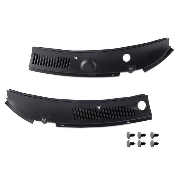 G-PLUS Windshield Wiper Cowl Vent Grille Panel Hood Compatible With Ford Mustang 1999-2004 Direct Aftermarket Replacement FO1270102&3R3Z6302228AAA 2Pcs