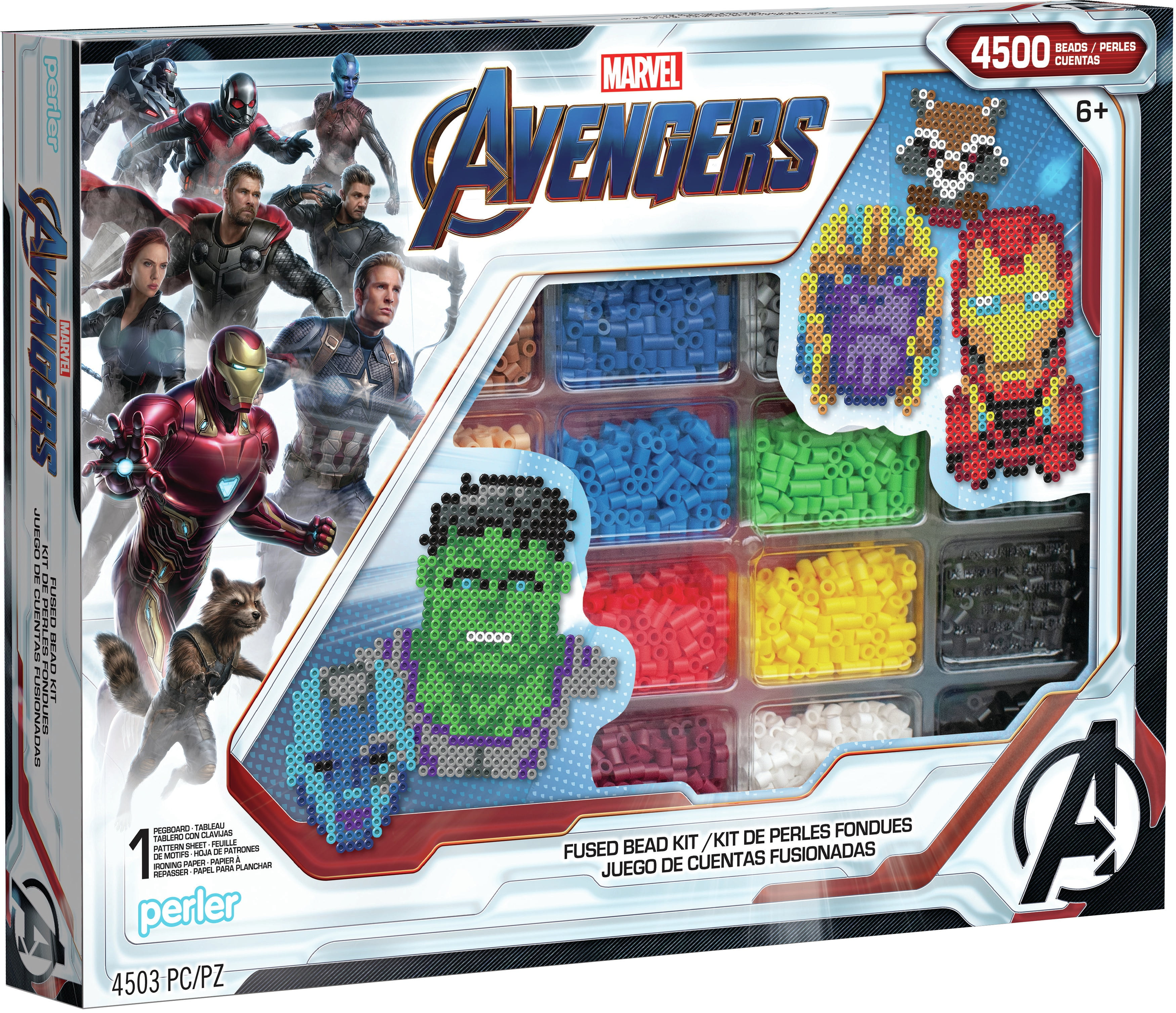 Perler Marvel Avengers Deluxe Fused Bead Craft Kit (4503 Pieces) 