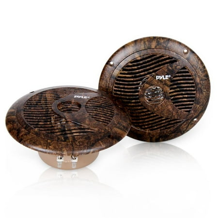 Pyle 6.5' Full Range - Pyle PLMR60DK - Dual 6.5'' Waterproof Marine Speakers, Full Range Stereo Sound, Camo / Hunting Style, 150 Watt (Pair)