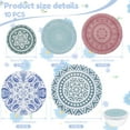 thumbnail image 2 of 10 Piezas de Cubiertas de Algodón Reutilizables en 5 Tamaños, Tela Elástica para Almacenamiento de Alimentos, Cubiertas Reutilizables para Tazones de Pan, Tapas Reutilizables para Alimentos, Frutas y, 2 of 10