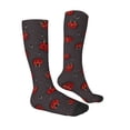 thumbnail image 3 of Fotbe Red Ladybugs print Women's Men's Novelty Crew Socks Cotton Socks Knee High Socks for Walking,Running,Nurses,Pregnancy, 3 of 9