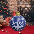thumbnail image 1 of Christmas Inflatable Ball PVC 50cm Inflatable Balloon for Garden Party Patio Blue Snowflake, 1 of 8