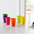 thumbnail image 7 of Triani Unbreakable Reusable Drinking Cup for Adult Kids(8 oz), Plastic Tumblers Set of 8 Multicolor - Dishwasher Safe, BPA Free, 7 of 7