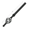 thumbnail image 2 of IH Casa Decor 16/19Mm Metal Drape Pole Set Urban - Black 28-48, 2 of 2