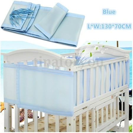 Hurrise Safety Panel Bumper Nursery Bedding Breathable Mesh Crib