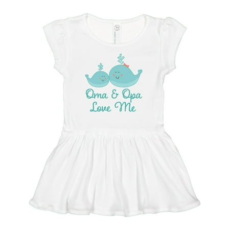 

Inktastic Oma and Opa Love Me Outfit Gift Baby Girl Dress