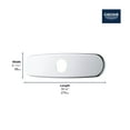 thumbnail image 3 of Grohe 07552SD0 10 In. Escutcheon RealSteel, 3 of 3