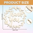 thumbnail image 2 of Thank You Wooden Sign Thank You Decorative Sign Wood Letters Sign Party Banner Wall Hanging Photo Prop for Bridal Shower Engagement Birthday Party Wedding Decor 11.69x11.8", 2 of 7