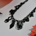 thumbnail image 5 of Top-kevin Gothic Heavy Chain Necklace - Black Gothic Pendant Necklace with Chains, Halloween Party Jewelry for Women, Year-Round Dark Fashion Necklace for Everyday or Halloween Outfits, 5 of 5