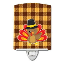 Thanksgiving Turkey Wink Ceramic Night Light