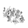 thumbnail image 1 of kurtrusly Earring Stud Base Multi Handmade Personality Ear Pins Setting Lady Decorations Daily Jewelry Making Tool Wedding Beach Steel Color 10mm 1Set, 1 of 6