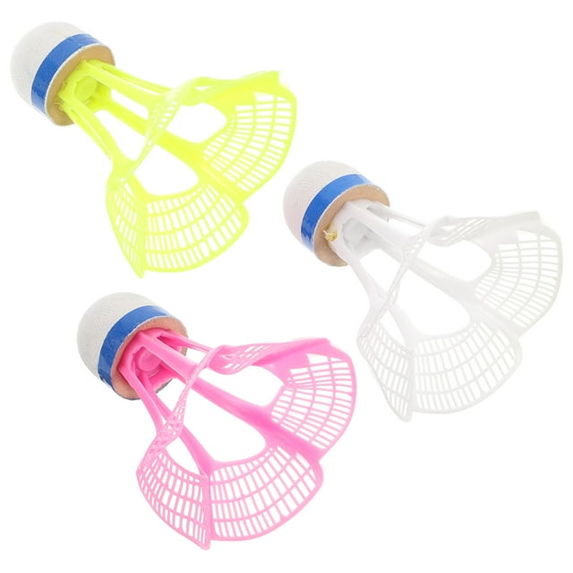 3pcs Windproof Badminton Shuttlecocks Outdoor Shuttlecocks Exercising Badminton Shuttlecocks Portable Shuttlecocks Accessories