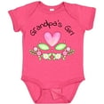 thumbnail image 3 of Inktastic Grandpa's Girl Heart Flowers Girls Baby Bodysuit, 3 of 5
