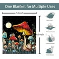 thumbnail image 5 of Mushroom Blanket 50"x60" Colorful Mushroom Throw Blankets Mushroom Decor Stuff Gift Mushroom Throw and Blanket for Sofa Living Room Bedroom Ultra Soft, 5 of 6