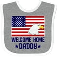 thumbnail image 3 of Inktastic Military Homecoming Welcome Home Daddy Boys or Girls Baby Bib, 3 of 4