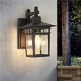 thumbnail image 3 of Yuarrent Lámpara de pared a prueba de agua a prueba de herrumbre vintage con base de bombilla E27 para jardín de porche de entrada de villa al aire Iluminación y accesorios Yuarrent HA017660-00, 3 of 6