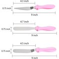 thumbnail image 2 of ensemble De Spatules Glaage Spatules En Acier Inoxydable Gteaux En Plastique Pour La Propagation De La Crme, La Dcoration De Gteaux, Le Glaage D, 2 of 5